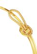 TOMEI Lusso Italia Knot Bangle, Yellow Gold 916 Online