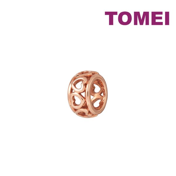 TOMEI Mini Lovely Charm, White Rose Gold 585 Sale