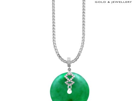 TOMEI Jade Pendant Of Harmony, White Gold 750 For Discount