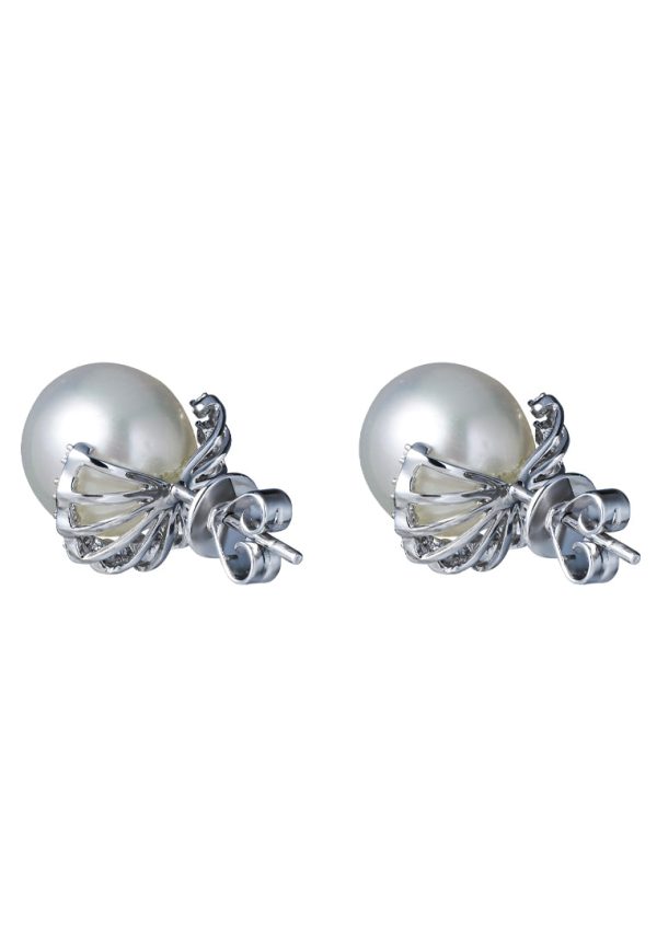 TOMEI Pearl Earrings, White Gold 750 Online