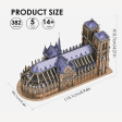 Notre Dame De Paris Church 3D Metal Puzzle For Sale