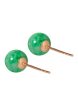 TOMEI Petite Jade Bead Earrings, Rose Gold 750 For Discount