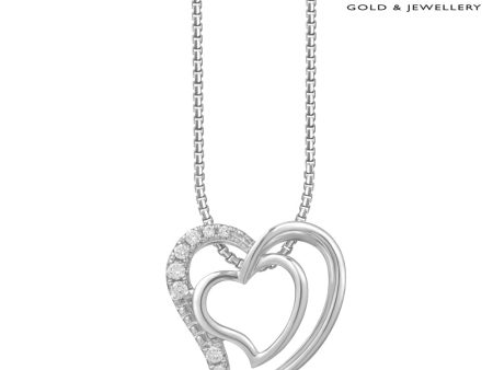 TOMEI Love Is Beautiful Collection Pendant Set, White Gold 585 For Discount