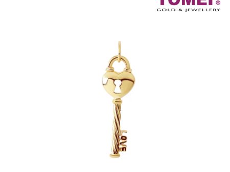 TOMEI Key with Loving Sensuality Pendant, Yellow Gold 916 Online