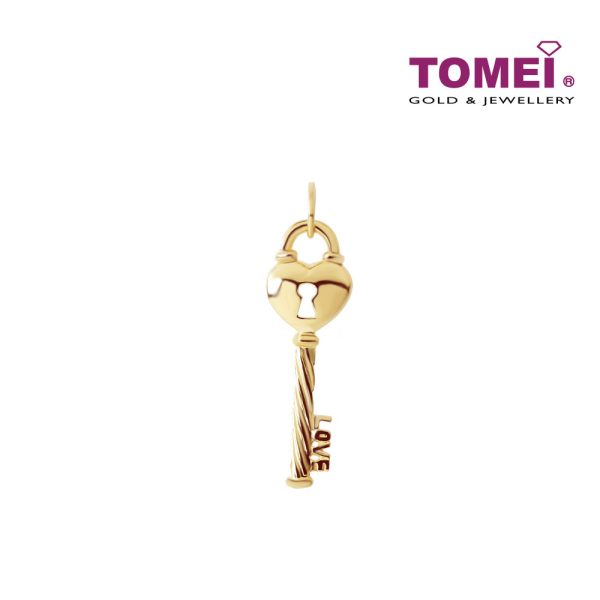 TOMEI Key with Loving Sensuality Pendant, Yellow Gold 916 Online