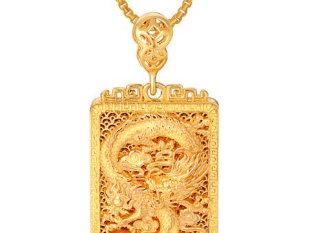 TOMEI Dragon Pendant, Yellow Gold 916 Online