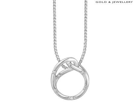 TOMEI Love Joins Us Together Pendant Set, White Gold 585 Online