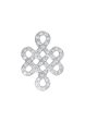 TOMEI Ruyi Knot Diamond Pendant, White Gold 750 Online Sale