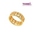 TOMEI Vignette of Abacus-esque Splendour Ring, Yellow Gold 916 (9O-CLSP-1C) Online Sale