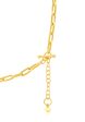 TOMEI Paperclip & Chain Necklace, Yellow Gold 999 (5D) Supply