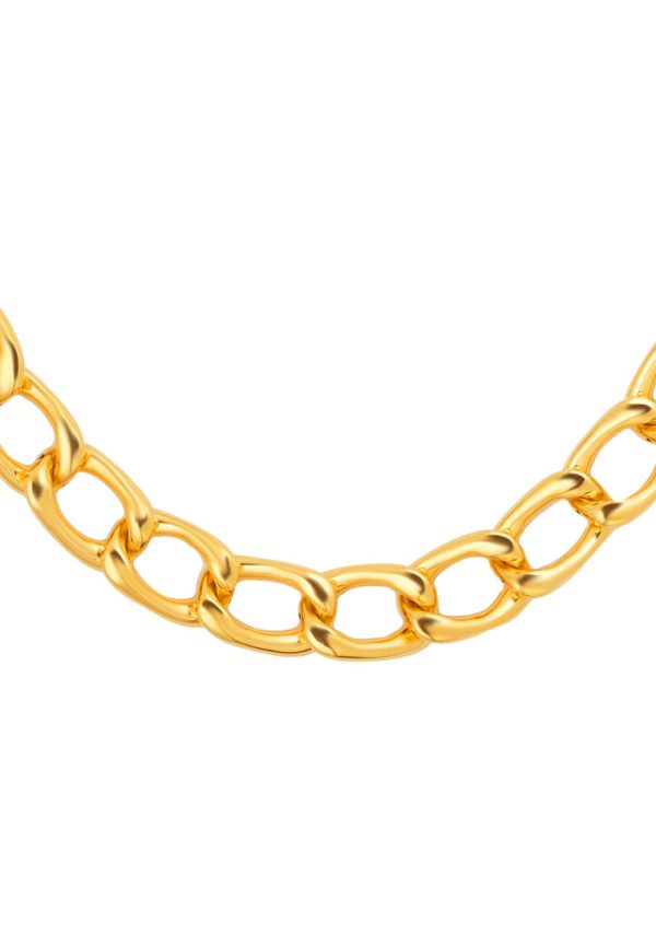 TOMEI Curb Necklace, Yellow Gold 999 (5D) Hot on Sale