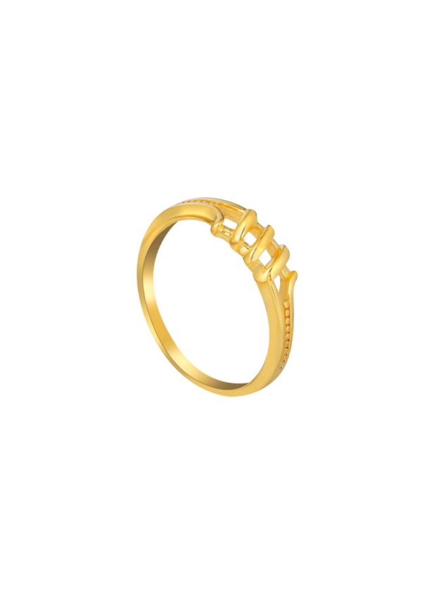 TOMEI Minimalist Ring, Yellow Gold 916 Discount