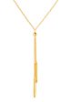 TOMEI Simplicity Double Bar Necklace, Yellow Gold 916 Cheap