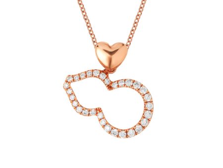 TOMEI Rouge Collection, Lovely Hulu Necklace Rose Gold 750 Sale