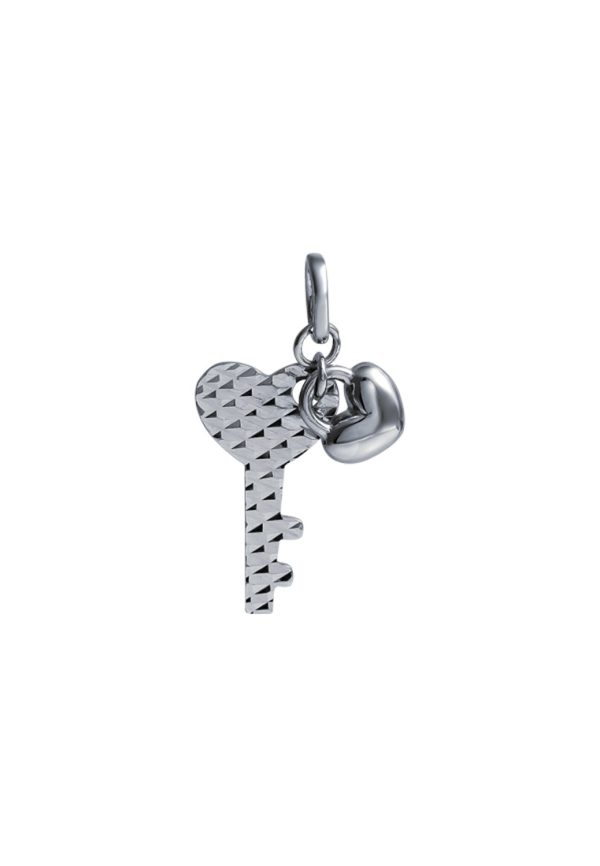 TOMEI Unlock Your Heart Pendant, White Gold 585 Online