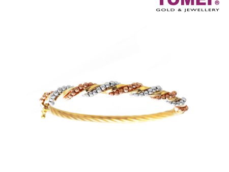 TOMEI Splendorously Frabjous Bangle, Yellow Gold 916 For Discount