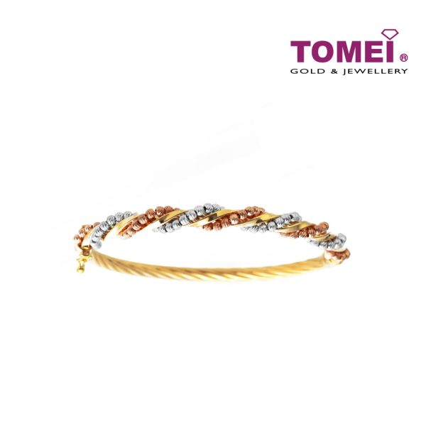 TOMEI Splendorously Frabjous Bangle, Yellow Gold 916 For Discount