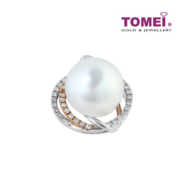 TOMEI Pendant, Diamond Pearl White Gold & Rose Gold 750 (PPP41410CF) Online now