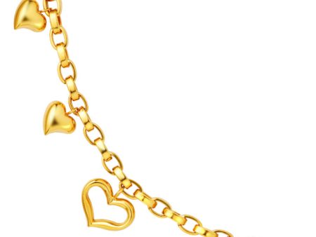 TOMEI Lusso Italia Love Stories Bracelet, Yellow Gold 916 Supply