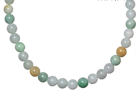 TOMEI Palace Grace Mixed Green Jade Necklace | Jade Grade A (JN-XX) Online now