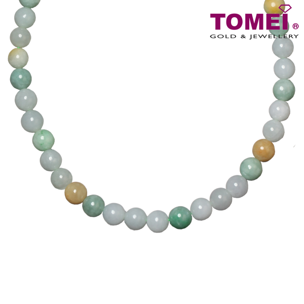 TOMEI Palace Grace Mixed Green Jade Necklace | Jade Grade A (JN-XX) Online now