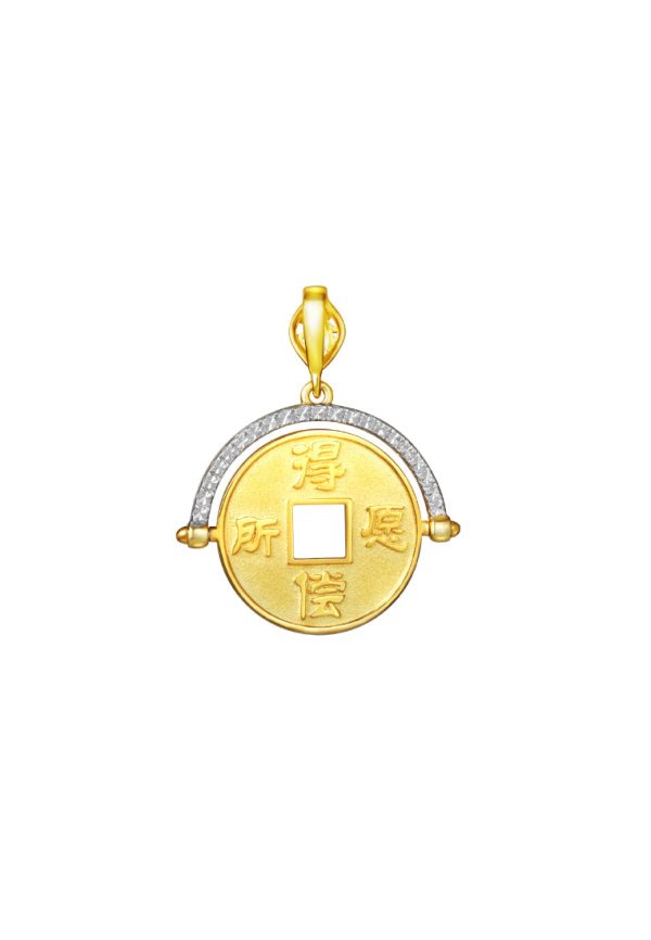 TOMEI Pendant Of Dream Comes True, Yellow Gold 916 Online now