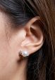 TOMEI Pearl With Diamond Earrings, White Gold 585 Online Sale