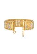 TOMEI Lusso Italia Tri-Tone Bangle, Yellow Gold 916 Discount