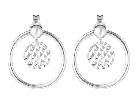 TOMEI Snowy Snowball Earrings, White Gold 585 Hot on Sale