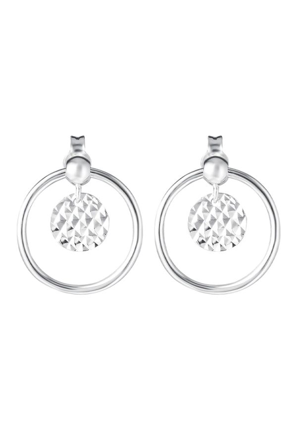 TOMEI Snowy Snowball Earrings, White Gold 585 Hot on Sale