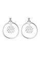 TOMEI Snowy Snowball Earrings, White Gold 585 Hot on Sale