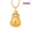 TOMEI Money Bag Pendant, Yellow Gold 916 For Discount