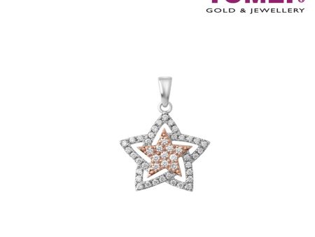 TOMEI Magical Diamond Pendant I White and Rose Gold 750 (18K) (P6243WR) For Cheap