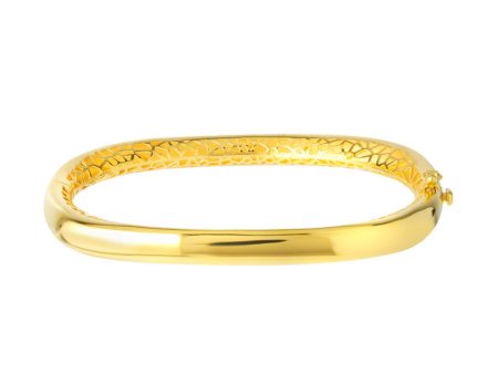 TOMEI Lusso Italia Elegant Bangle, Yellow Gold 916 Online Sale