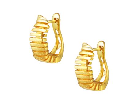 TOMEI Sri Puteri Collection Dominoes Earrings, Yellow Gold 916 Discount