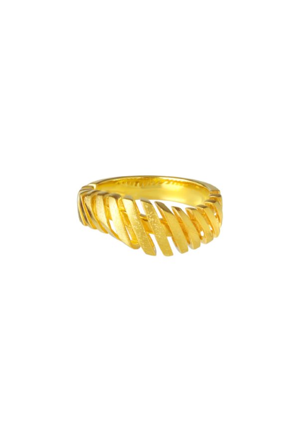 TOMEI Sri Puteri Collection Dominoes Ring, Yellow Gold 916 Online Hot Sale