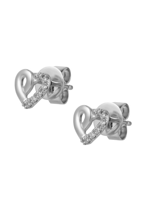 TOMEI The Touch Of Love Earrings, White Gold 585 Online now