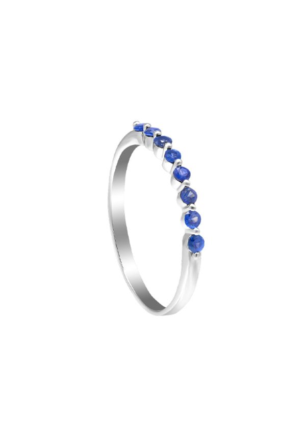 TOMEI Sapphire Eternity Ring, White Gold 750 Sale