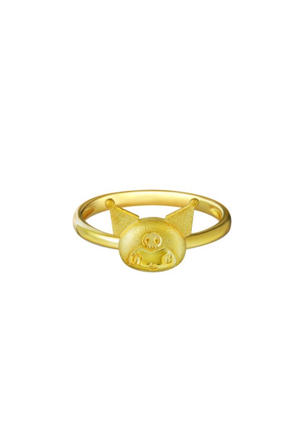 TOMEI X SANRIO Kuromi Head Ring, Yellow Gold 916 Cheap