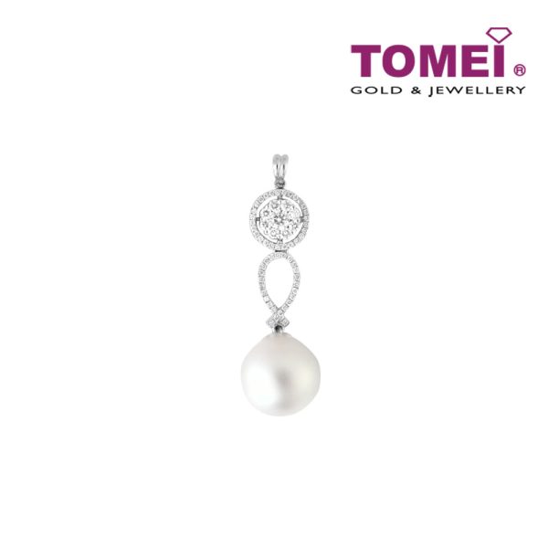 TOMEI Pendant, Diamond Pearl White Gold 750 (P3269) Supply