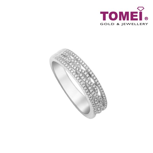 TOMEI Diamond Ring I White Gold 750 (18K) (R4917) Online Hot Sale