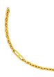 TOMEI Lusso Italia Split Link Tiny Chain Bracelet, Yellow Gold 916 For Cheap