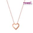 TOMEI Rouge Collection, Mini Heart Necklace Rose Gold 750 Online