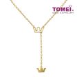 TOMEI Crown Princess Necklace, Yellow Gold 916 For Sale