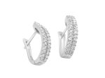 TOMEI Double-Rows Diamond Earrings I White Gold 585 (E839) Sale