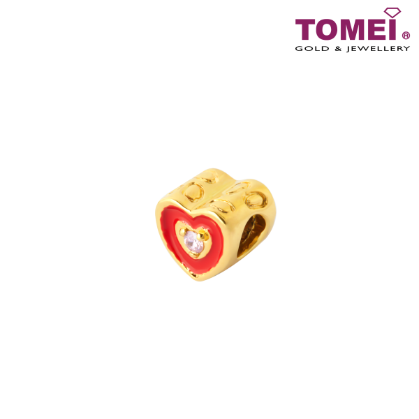 TOMEI Stolen Heart Charm | Tomei Yellow Gold 916 (22K) For Sale