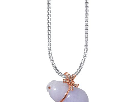 TOMEI Hulu Jade Pendant, Rose Gold 750 on Sale