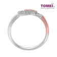 TOMEI Precious Trinity Collection Diamond Ring, White+Rose Gold 585 on Sale