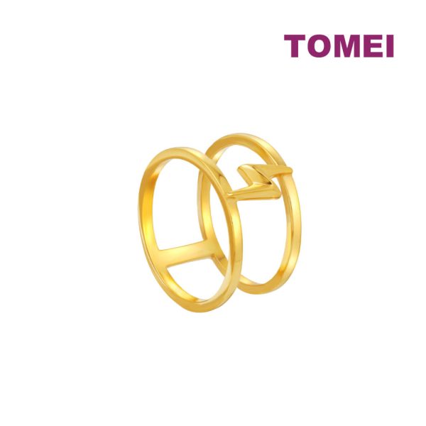 TOMEI Lusso Italia Lightning Ring, Yellow Gold 916 Cheap