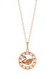 TOMEI Rouge Collection Swan Necklace, Rose Gold 750 on Sale